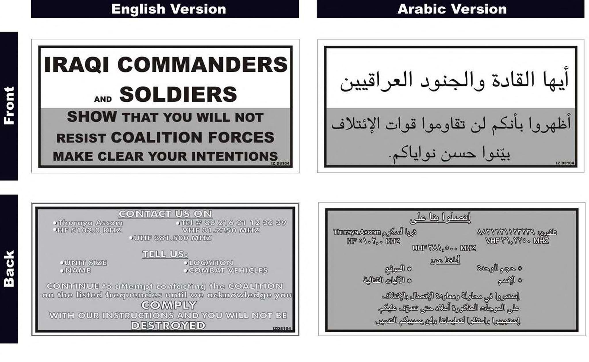 Inducing Surrender: Psychological Operations during the Gulf War (1990–1991)